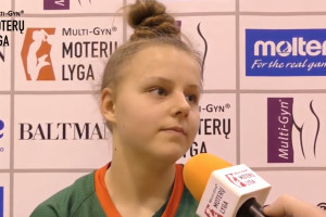 K. Janionytė: „Labai dėkoju treneriui už pasitikėjimą“
