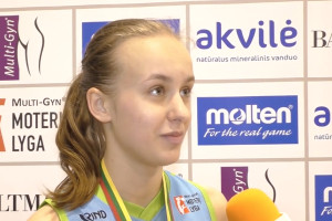 B diviziono čempionė S. Mikelionytė: „Net nemoku apsakyti emocijų“