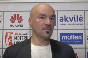 T. Keršis: „Kai laimi rungtynes, atrodo, reikia džiaugtis, bet esame proceso eigoje“
