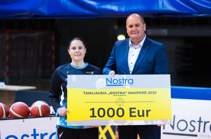 Geriausia „Nostra“ snaipere B divizione tapo Olga Fomina 